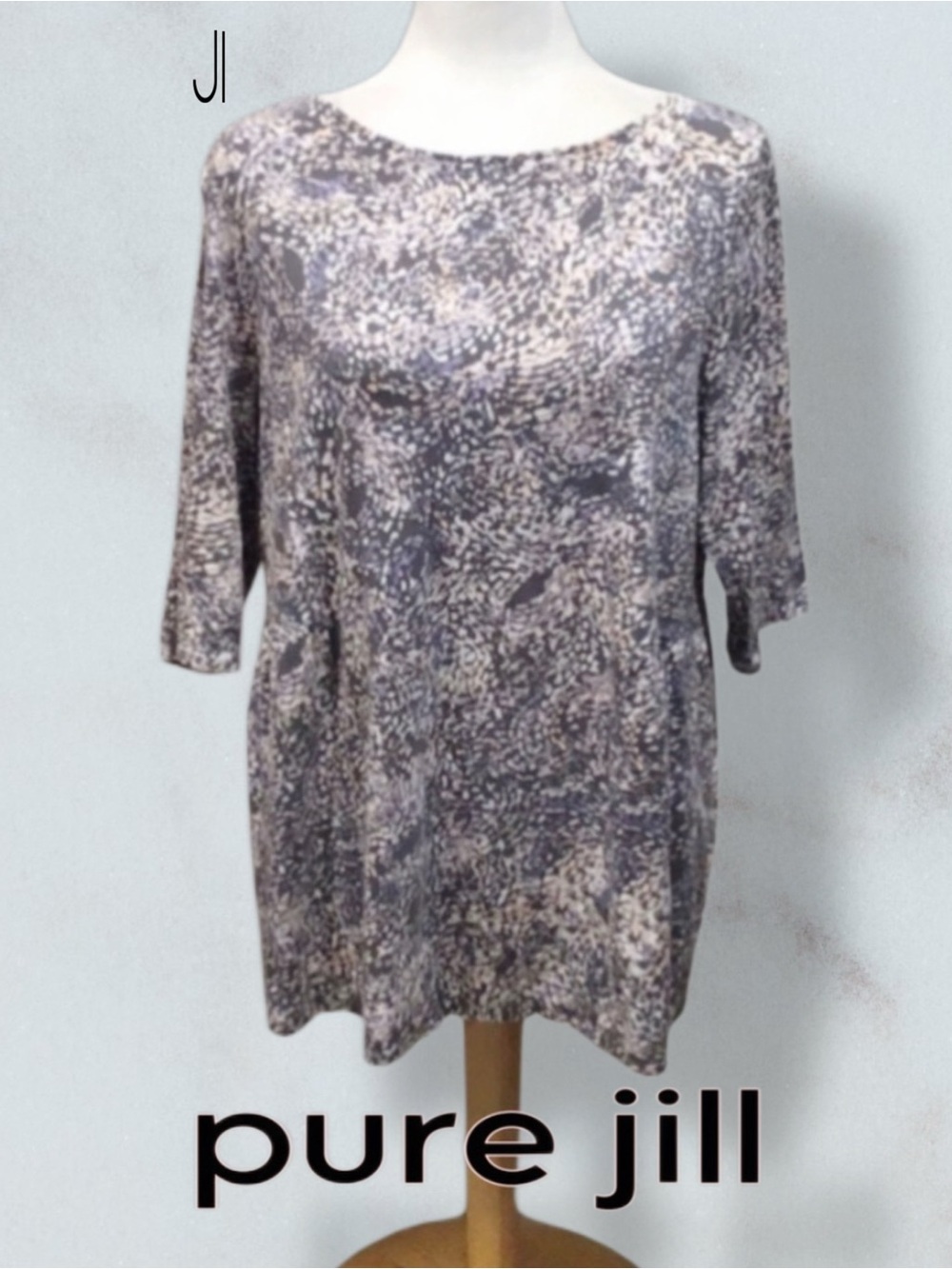 PURE JILL Tunic Top Size Large